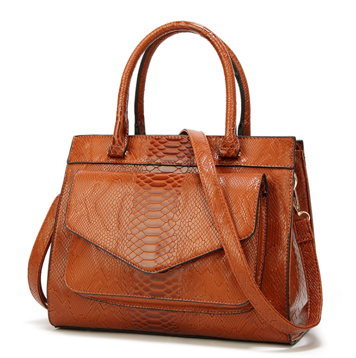 UnWritten Style — “Rich Intentions” Croc-Embossed Handbag eprolo