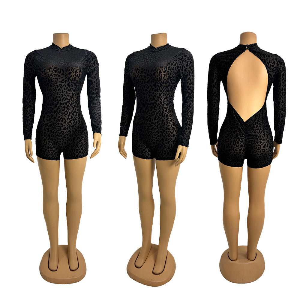 🖤 Unwritten Style — After Dark Leopard Romper eprolo