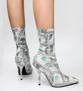 💸 UnWritten Money Moves Stiletto Booties eprolo