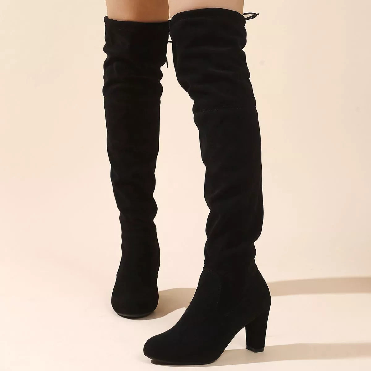 UnWritten Style — Mocha Muse Thigh-High Boots Simply Love