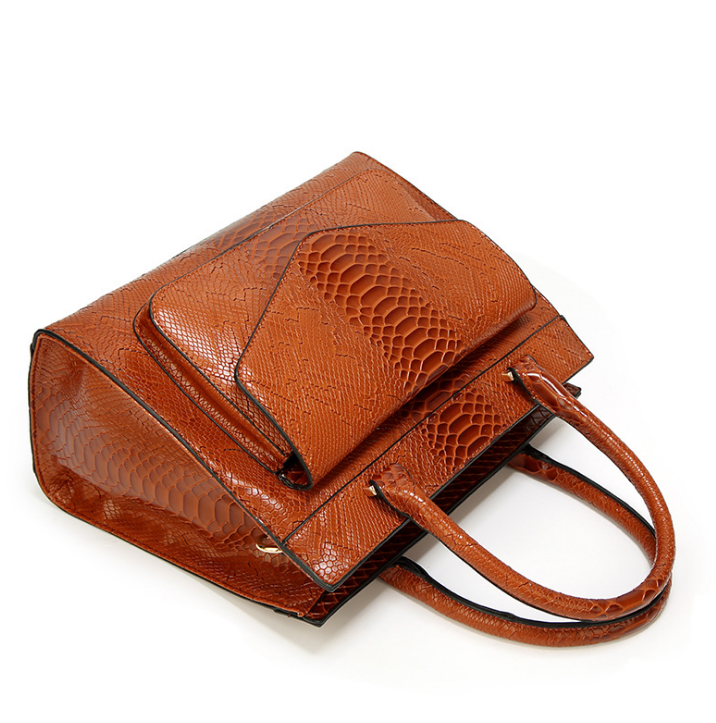 UnWritten Style — “Rich Intentions” Croc-Embossed Handbag eprolo