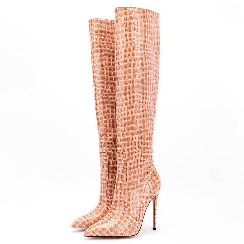 💛 UnWritten Golden Hour Knee-High Stiletto Boots eprolo