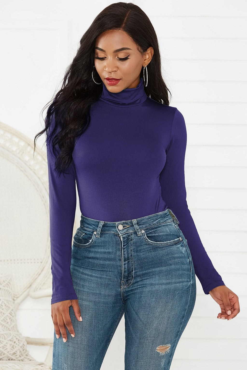 Unwritten Style | Essential Allure Turtleneck Bodysuit Bella Mia