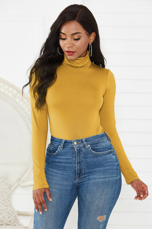 Unwritten Style | Essential Allure Turtleneck Bodysuit Bella Mia