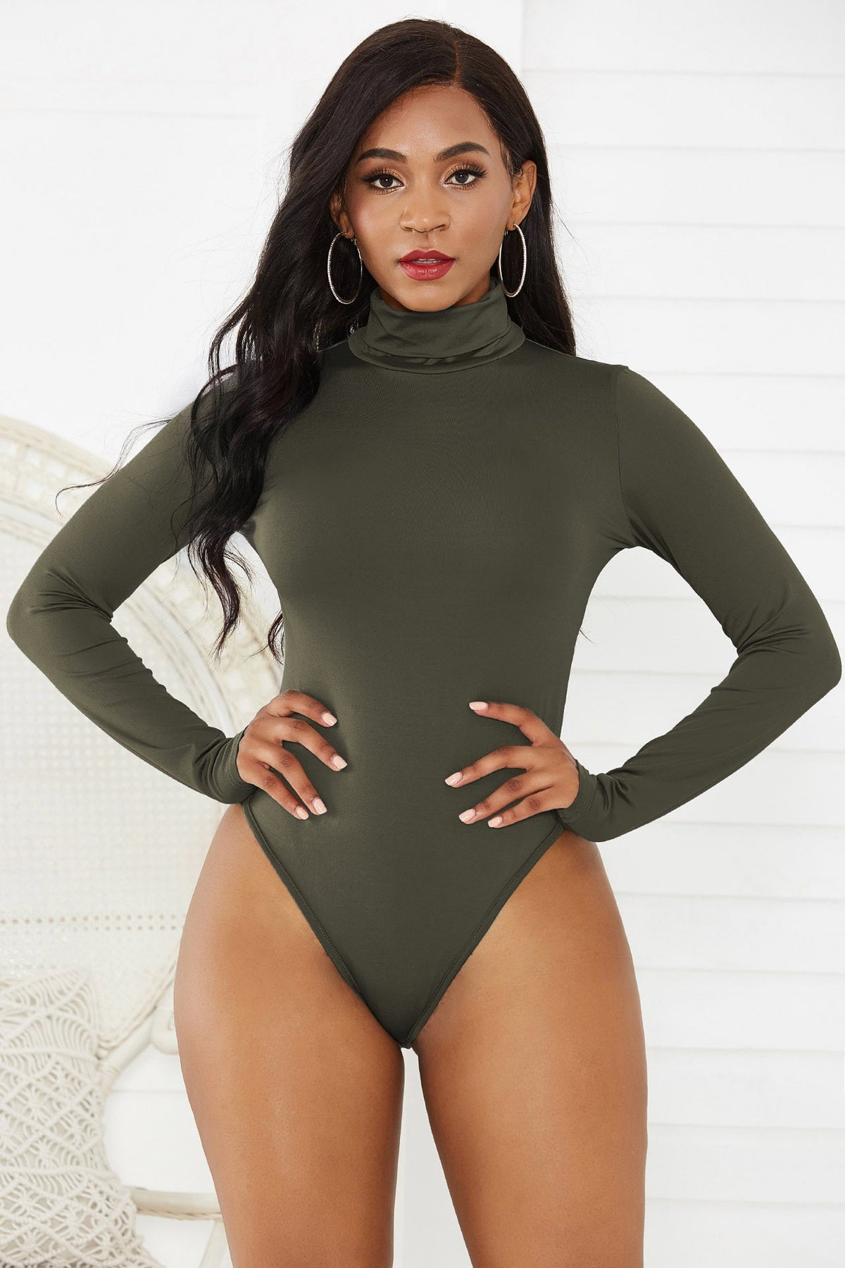 Unwritten Style | Essential Allure Turtleneck Bodysuit Bella Mia