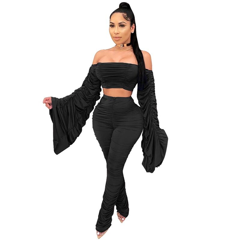 🖤 UnWritten Midnight Drama Ruched Two-Piece Set eprolo