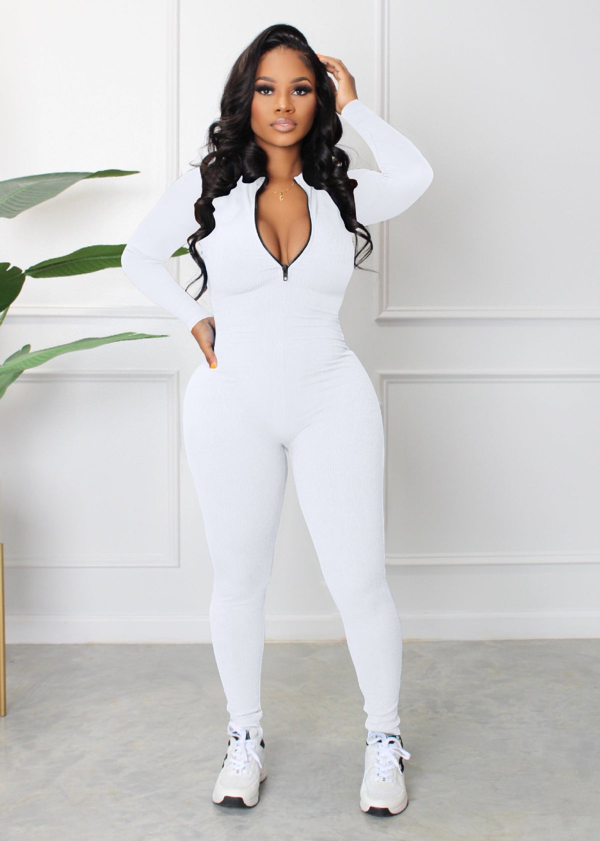 🤍 Unwritten Style — Clean Slate Zip-Up Jumpsuit eprolo