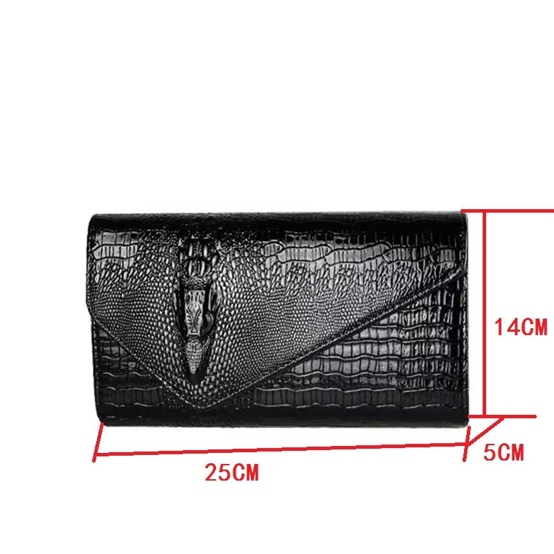 UnWritten Style — “Midnight Luxe” Croc-Embossed Crossbody eprolo