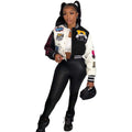 UnWritten Style — Patchwork Cropped Varsity Jacket eprolo