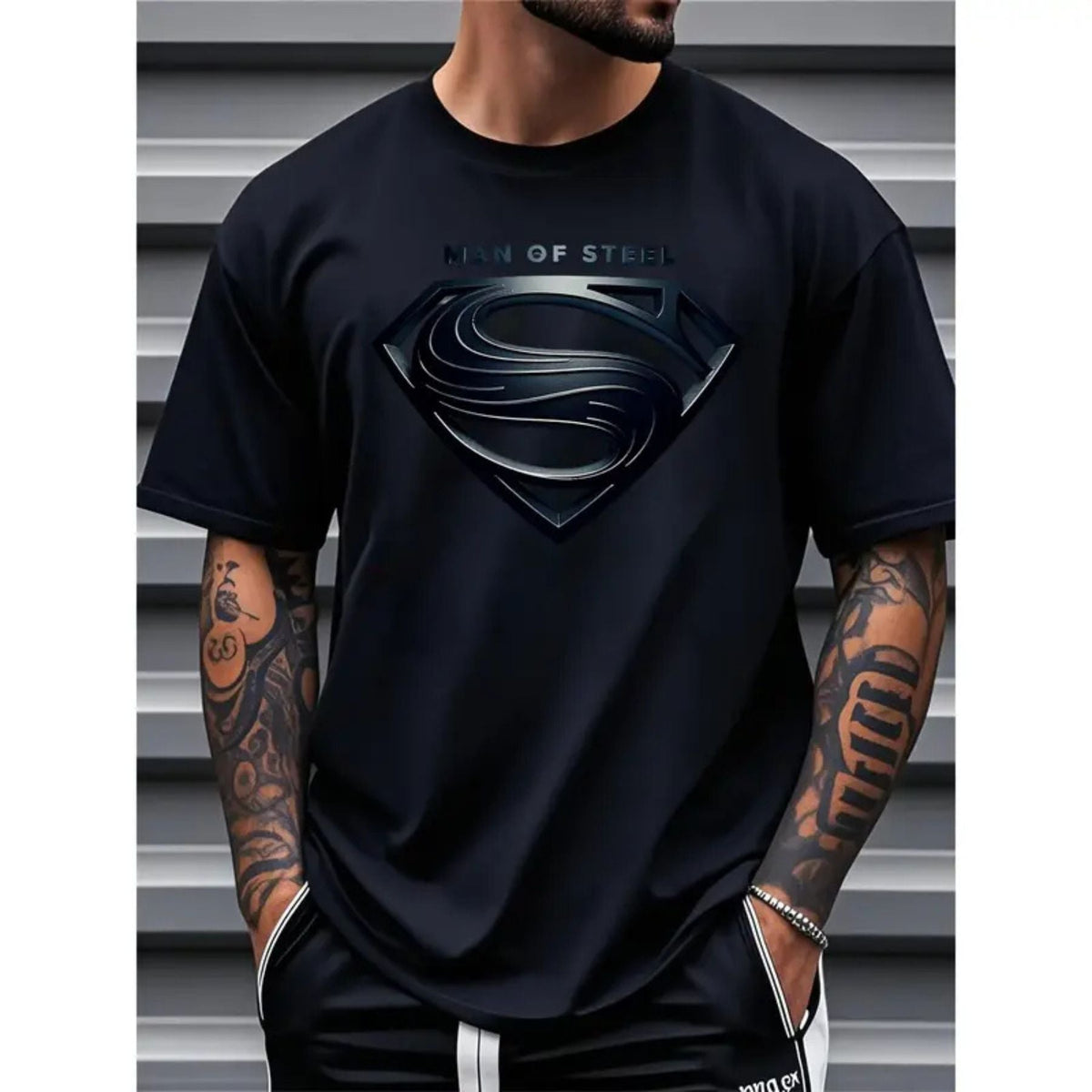 UnWritten Style — Man of Steel Graphic T-Shirt Teezioo