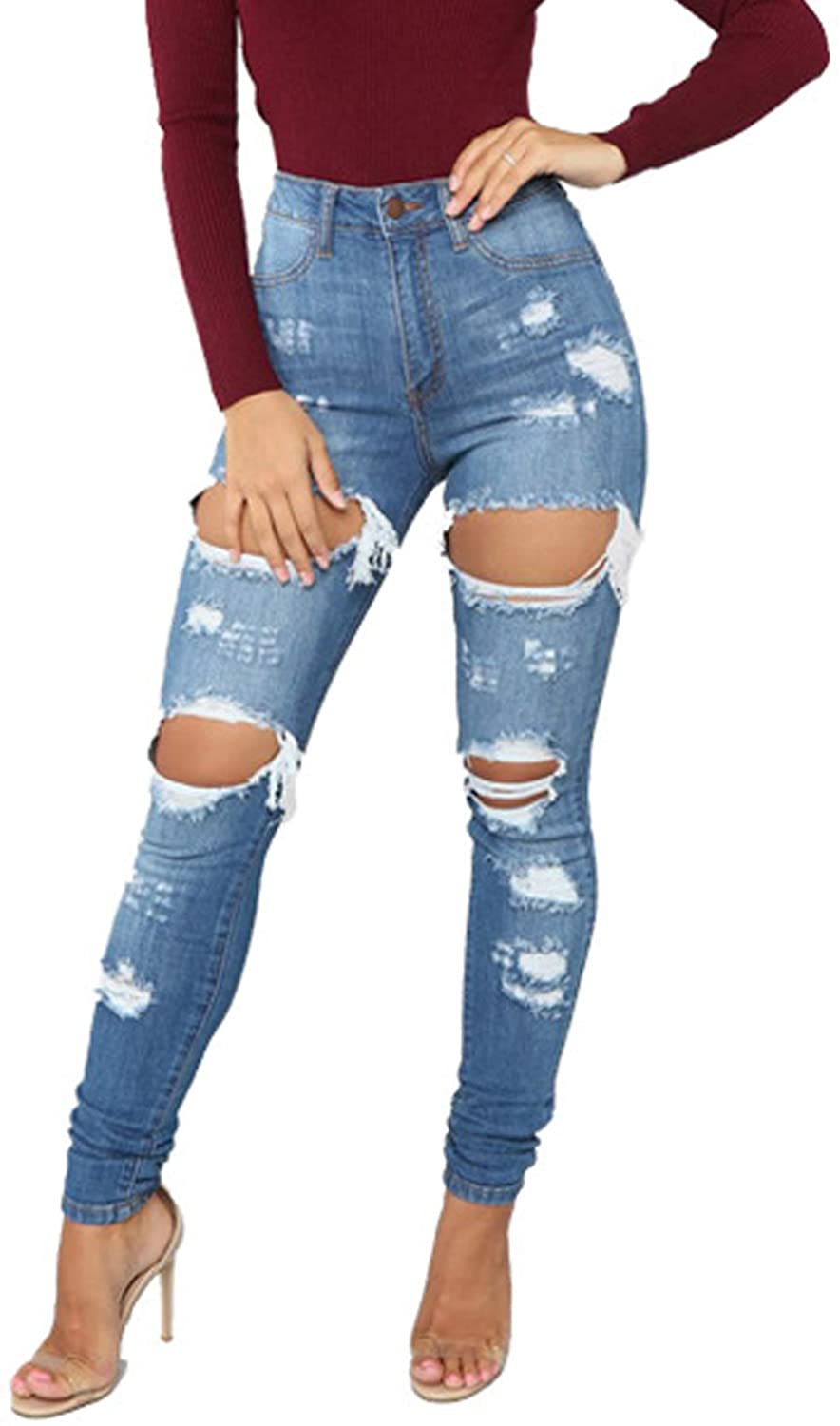 👖 Unwritten Style — No Apologies Distressed Skinny Jeans Vanessa Jane