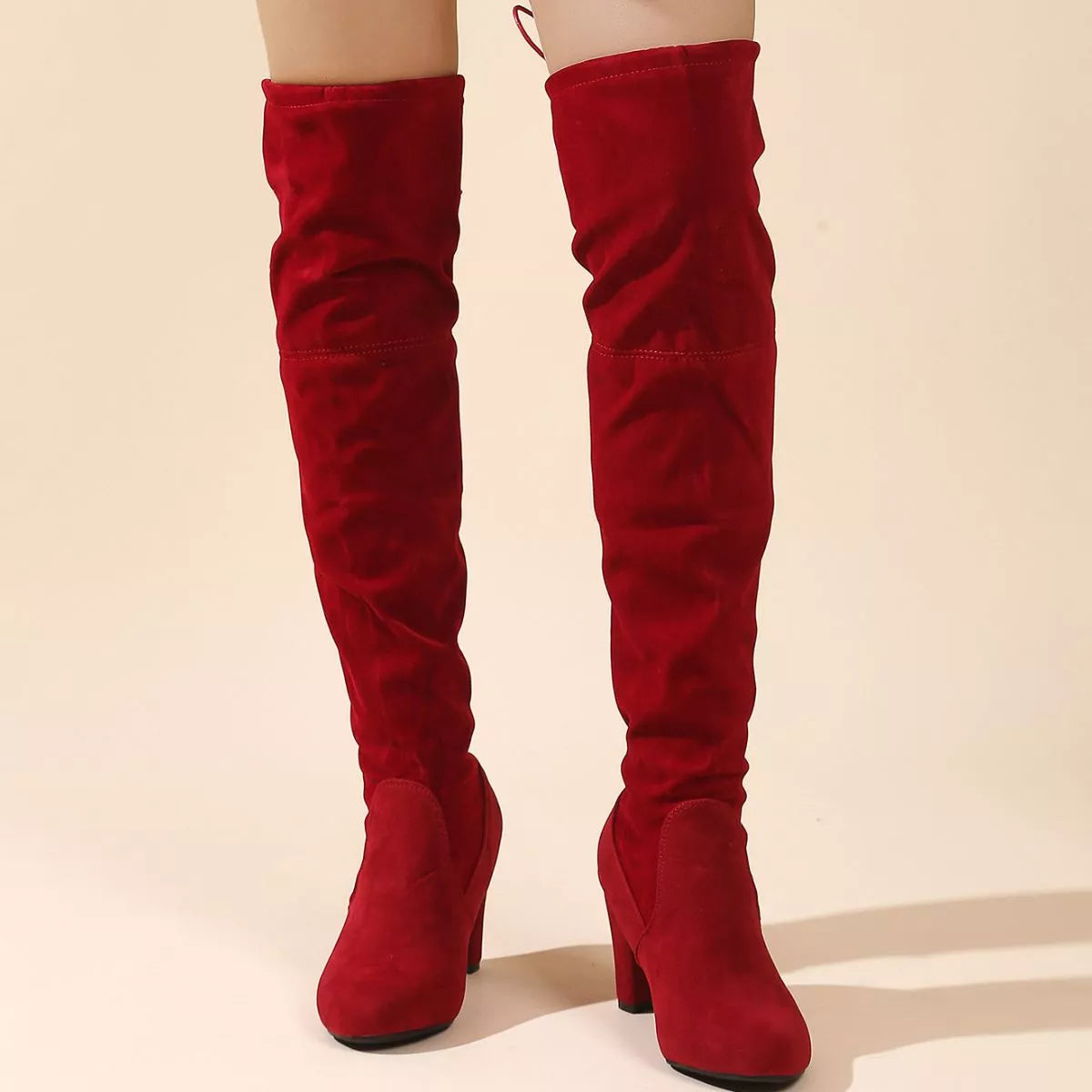 UnWritten Style — Mocha Muse Thigh-High Boots Simply Love