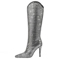✨ UnWritten Spotlight Rhinestone Knee-High Boots eprolo