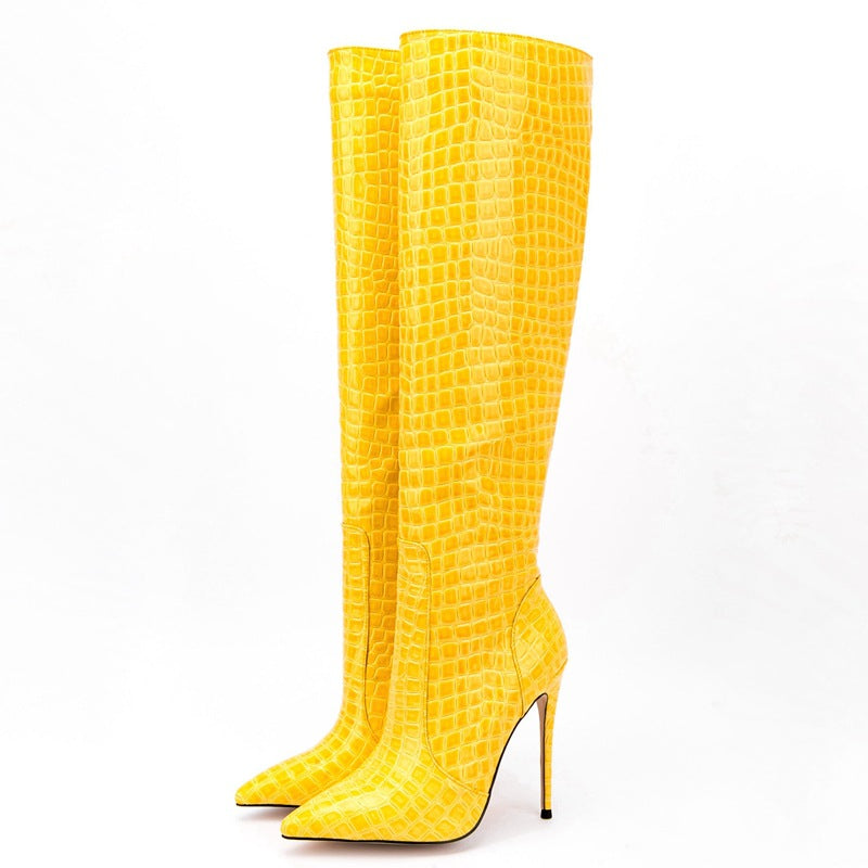 💛 UnWritten Golden Hour Knee-High Stiletto Boots eprolo