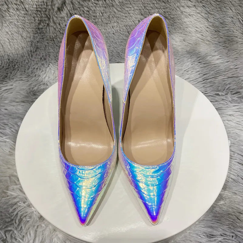 🌈 UnWritten Prism Pointed-Toe Stiletto Pumps eprolo