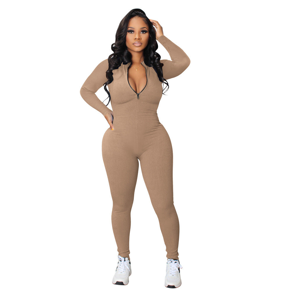 🤍 Unwritten Style — Clean Slate Zip-Up Jumpsuit eprolo
