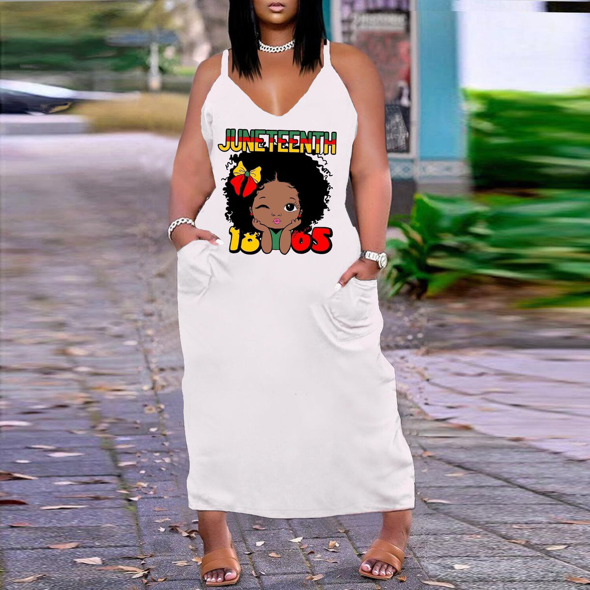 Unwritten Style — African Queen Pocket Maxi Dress eprolo