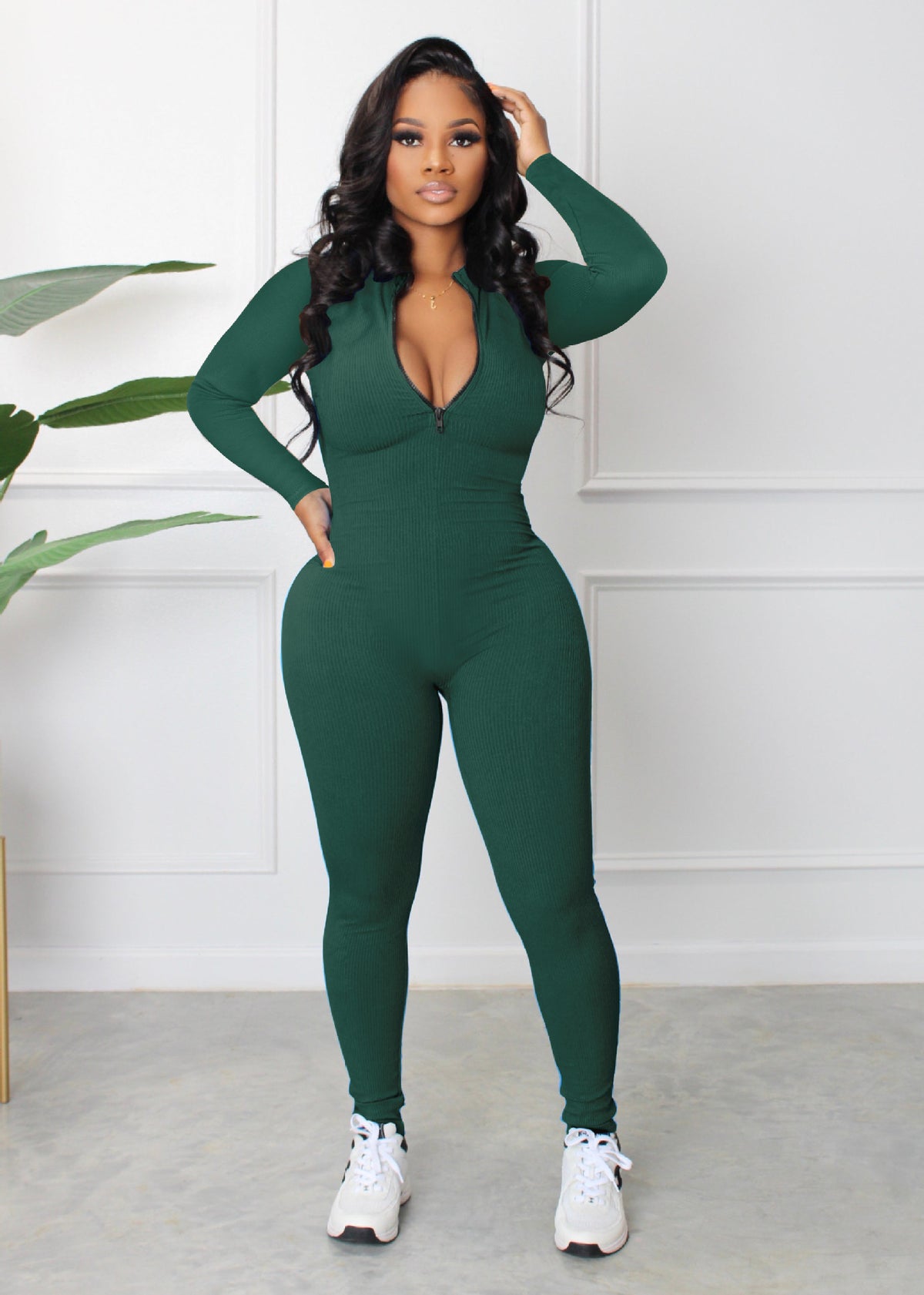 🤍 Unwritten Style — Clean Slate Zip-Up Jumpsuit eprolo