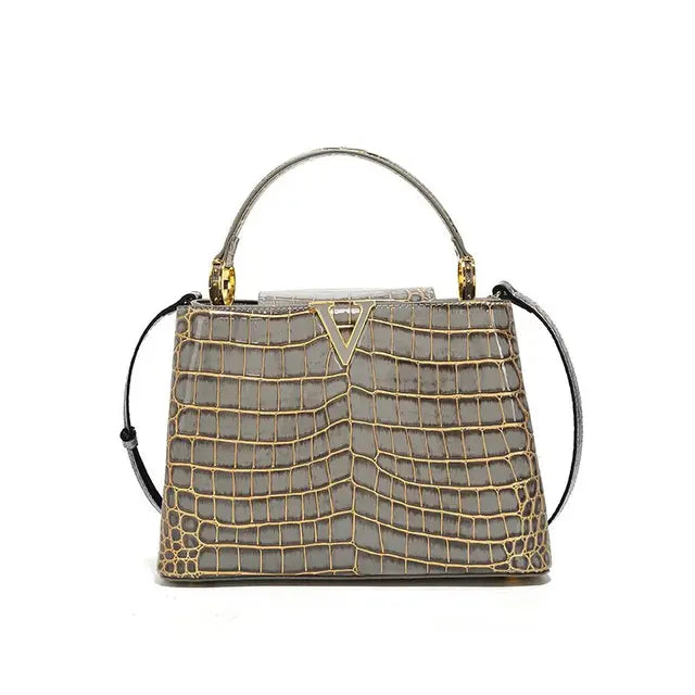 UnWritten Style — “Pretty in Power” Croc-Embossed Handbag eprolo