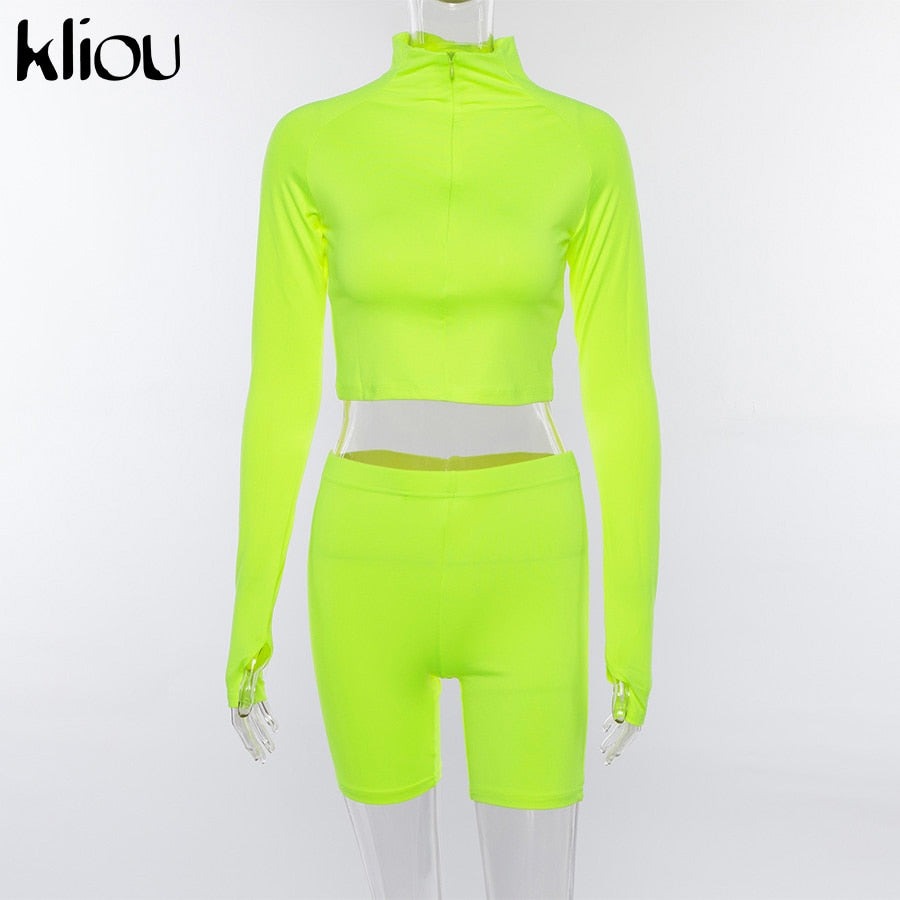 🖤 UnWritten Essential Crop & Biker Short Set eprolo