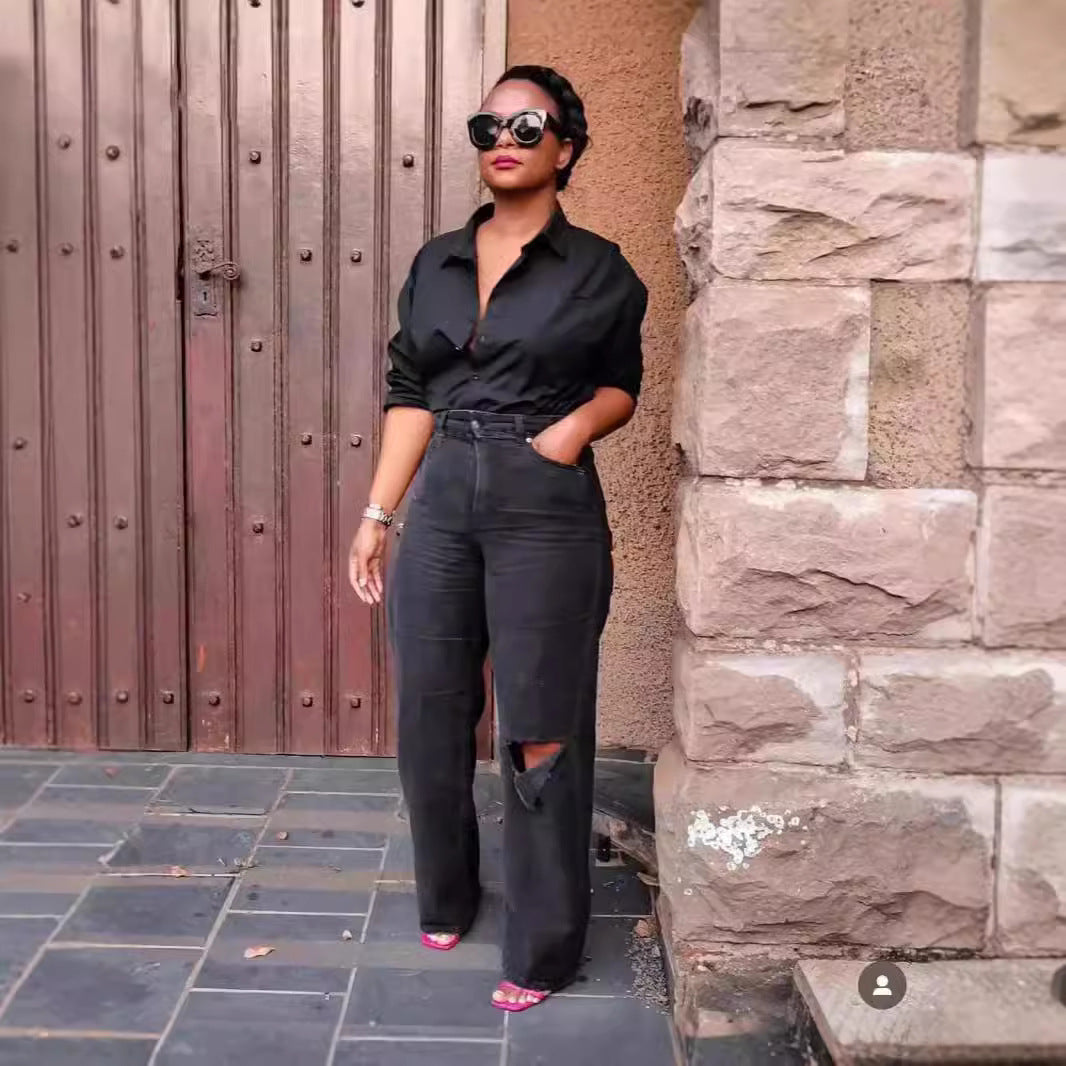 Unwritten Style – After Hours Distressed Wide-Leg Jeans eprolo