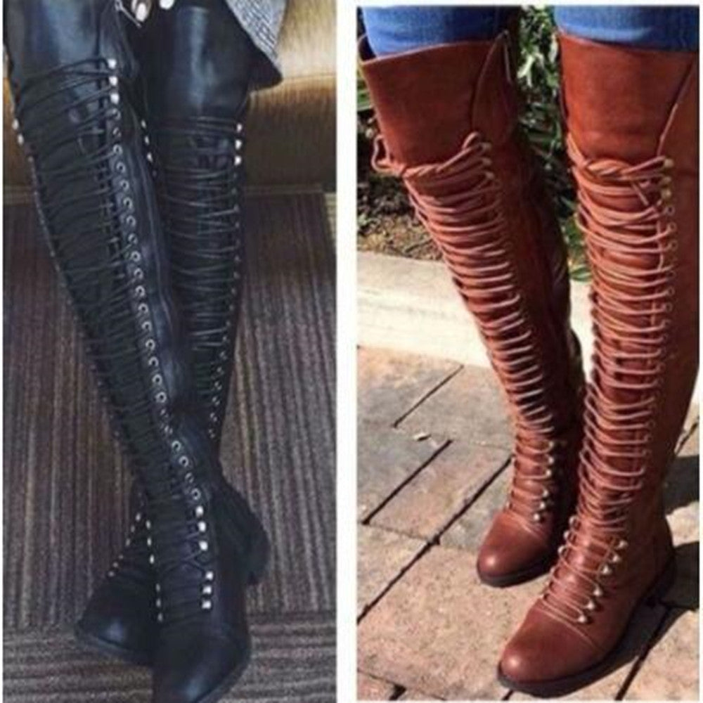 UnWritten Style — Over-the-Knee Lace-Up Boots Sarah Express
