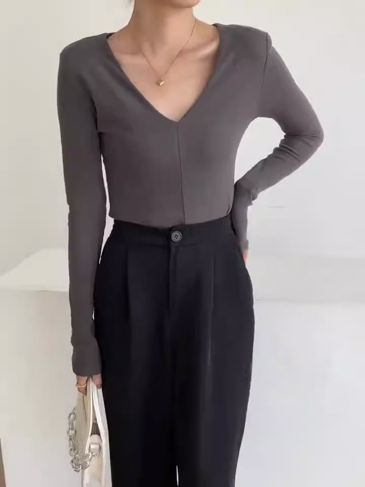 🖤 Unwritten Style — Power Move V-Neck Bodysuit eprolo