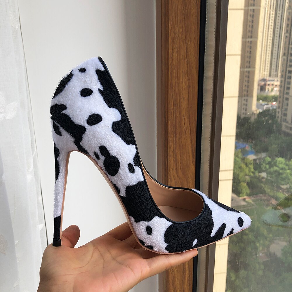 🐄 UnWritten Wild Side Cow Print Stiletto Pumps eprolo