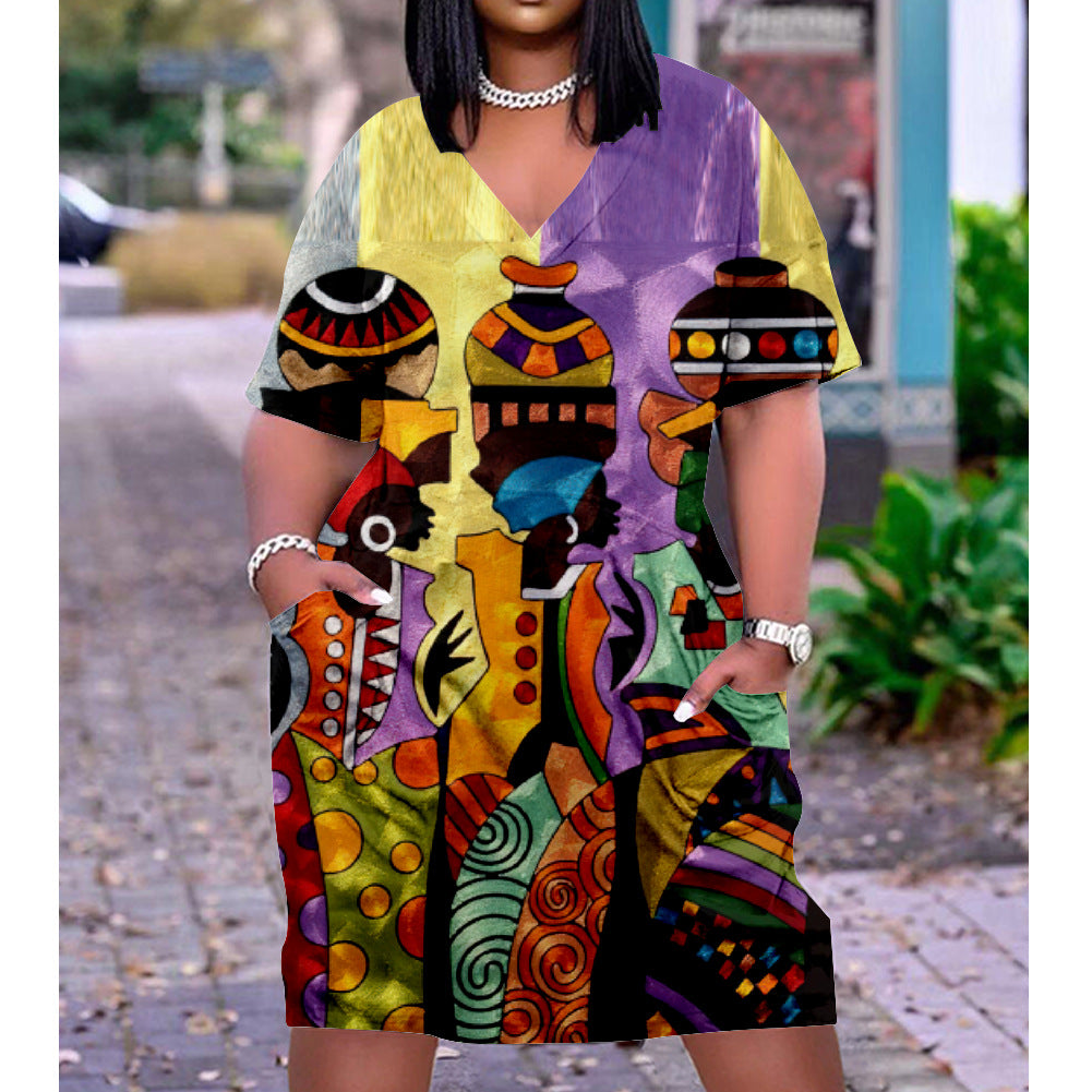 UnWritten Style — “Crowned in Confidence” Graphic T-Shirt Dress eprolo
