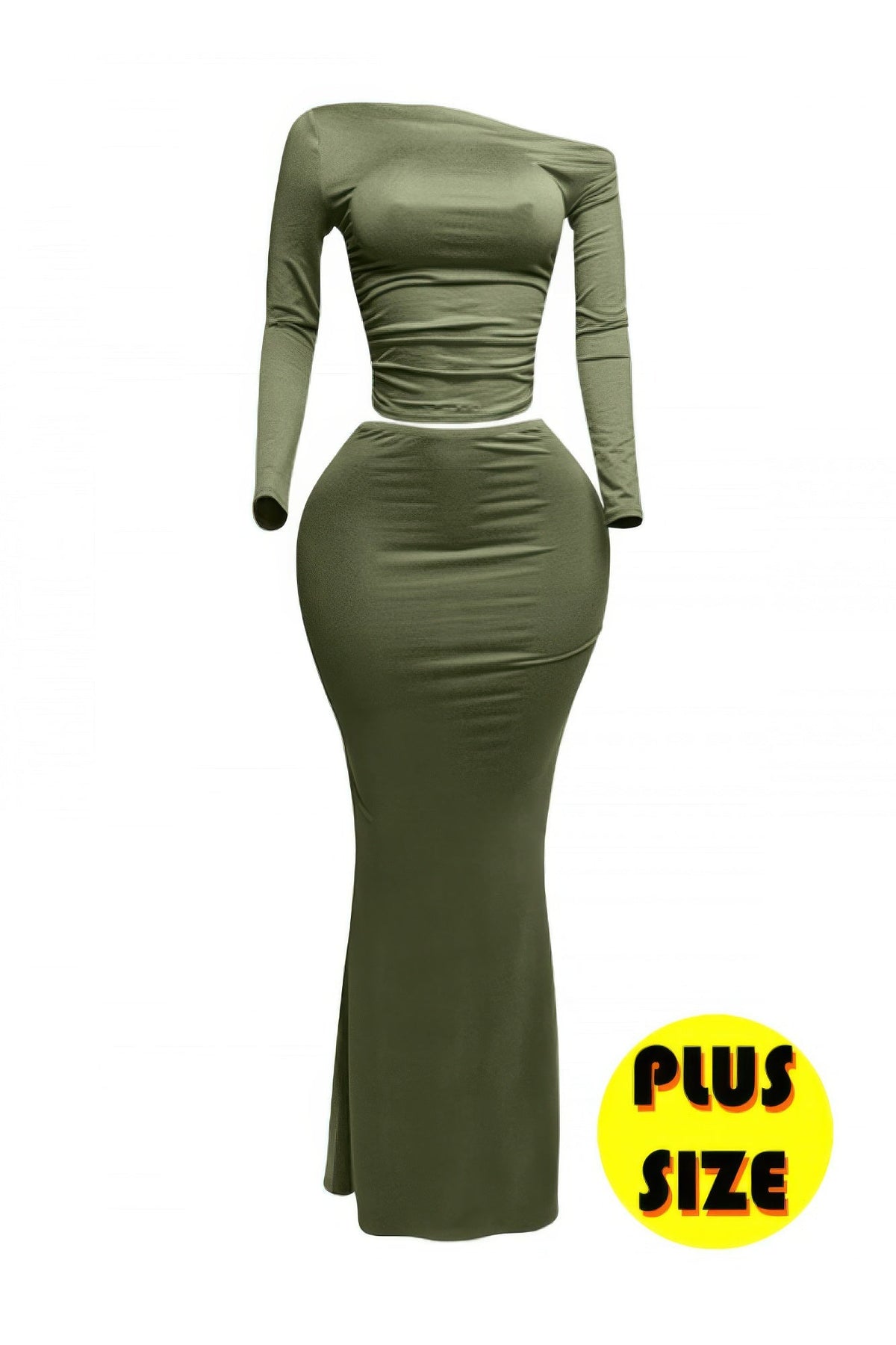 🍷 Unwritten Style After Hours Elegance Plus-Size Two-Piece Rose In Concrete 🥀