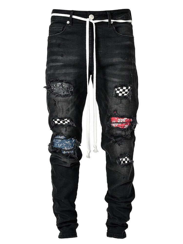 UnWritten Style — Rebel Patch Distressed Jeans eprolo