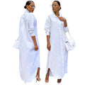 Unwritten Style — Executive Flow Maxi Shirt Dress eprolo