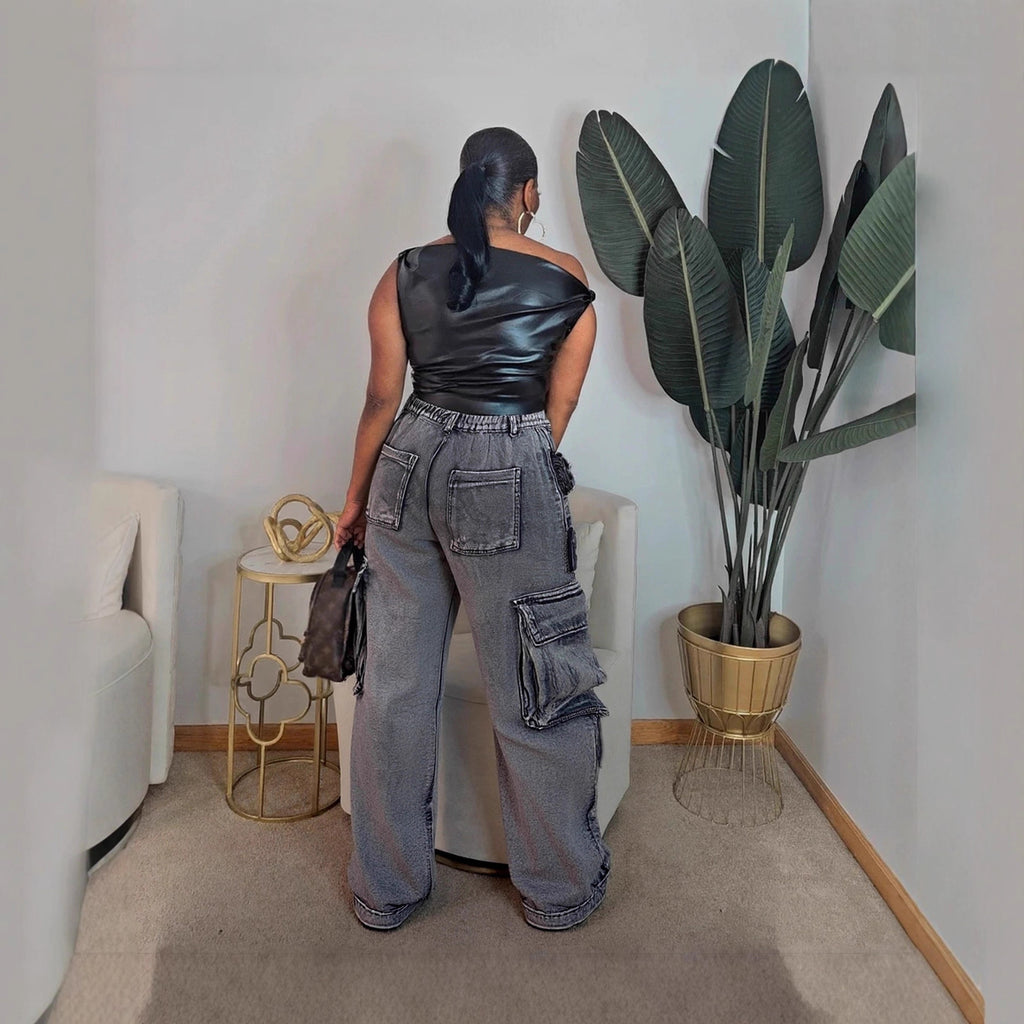 Unwritten Style – Rebel Utility Distressed Wide-Leg Jeans eprolo