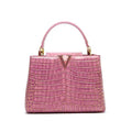 UnWritten Style — “Pretty in Power” Croc-Embossed Handbag eprolo
