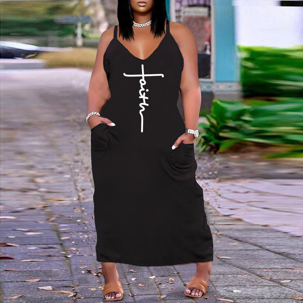 Unwritten Style — African Queen Pocket Maxi Dress eprolo
