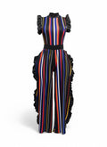 Unwritten Style | Rhythm & Ruffles Striped Jumpsuit The House of Stylez