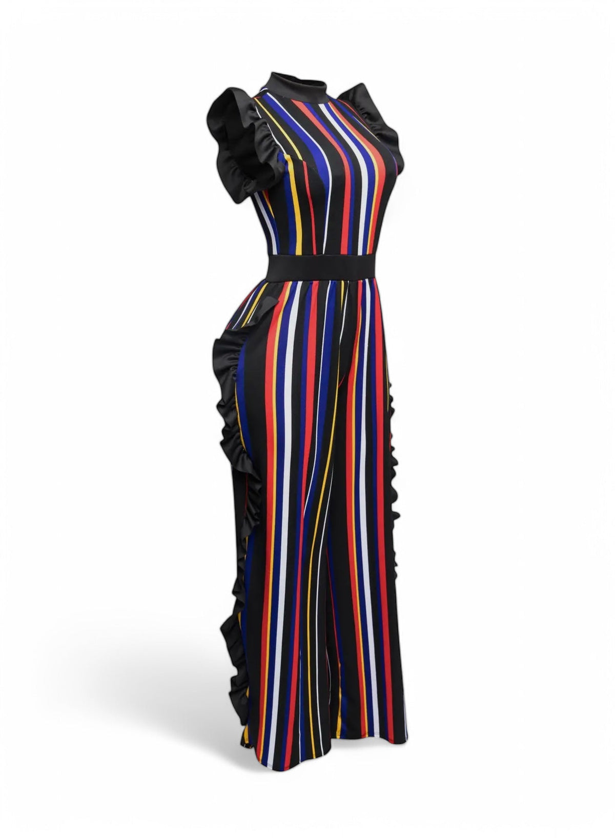 Unwritten Style | Rhythm & Ruffles Striped Jumpsuit The House of Stylez