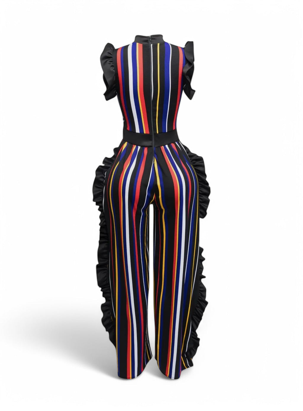 Unwritten Style | Rhythm & Ruffles Striped Jumpsuit The House of Stylez