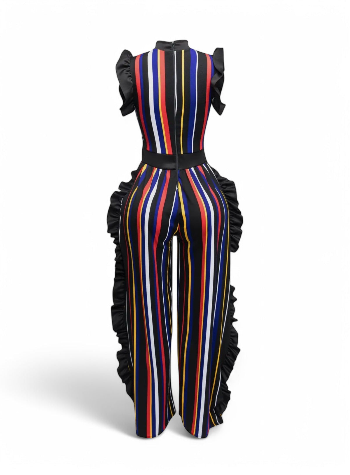 Unwritten Style | Rhythm & Ruffles Striped Jumpsuit The House of Stylez