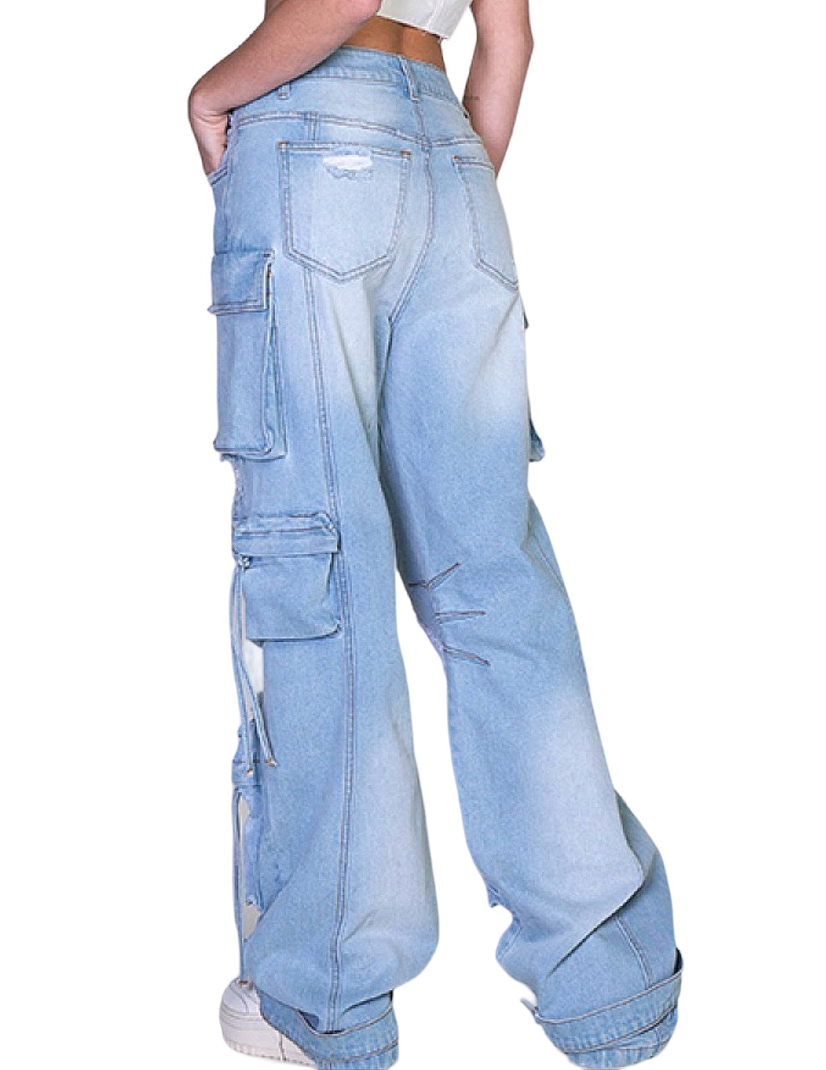 👖 Unwritten Style — Pocketed Up Cargo Jeans The House of Stylez