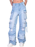 👖 Unwritten Style — Pocketed Up Cargo Jeans The House of Stylez