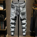 UnWritten Style — Two-Tone Patchwork Cargo Jeans nowadaysfashion
