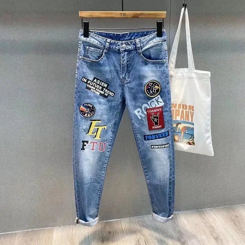 UnWritten Style — Two-Tone Patchwork Cargo Jeans nowadaysfashion