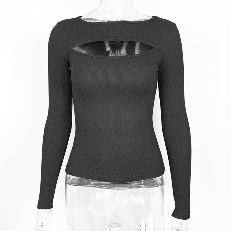 🤎 UnWritten Essential Cutout Ribbed Top Wanita Store