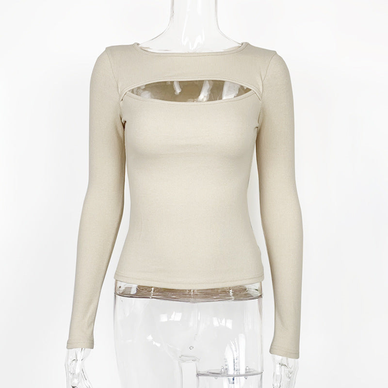 🤎 UnWritten Essential Cutout Ribbed Top Wanita Store