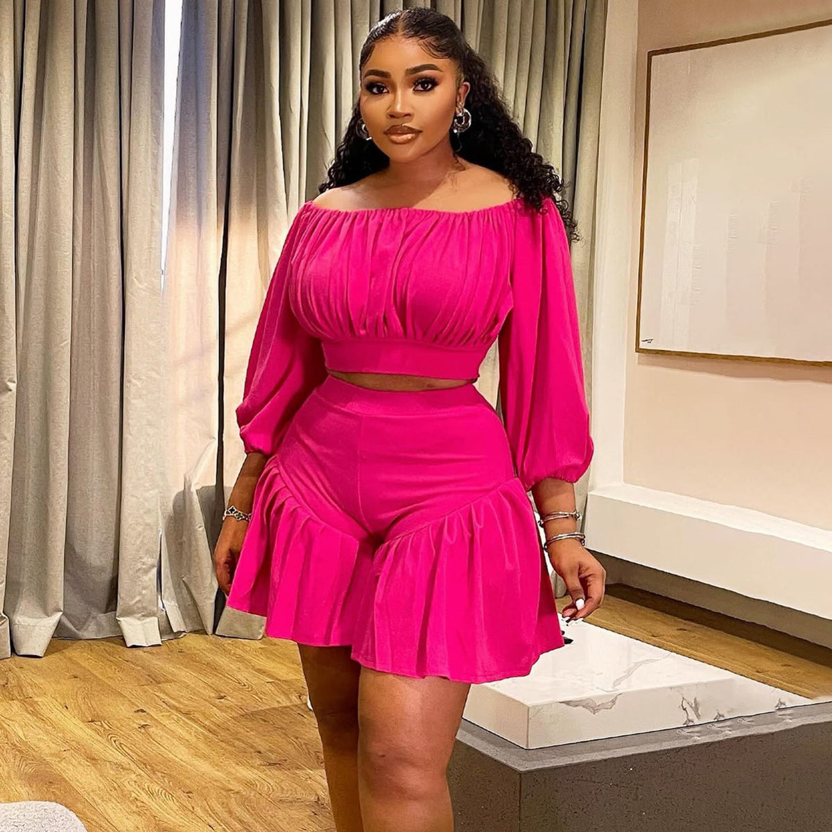 💕 Unwritten Style Ruffle Two-Piece Set