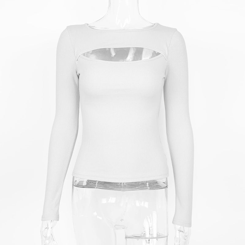 🤎 UnWritten Essential Cutout Ribbed Top Wanita Store