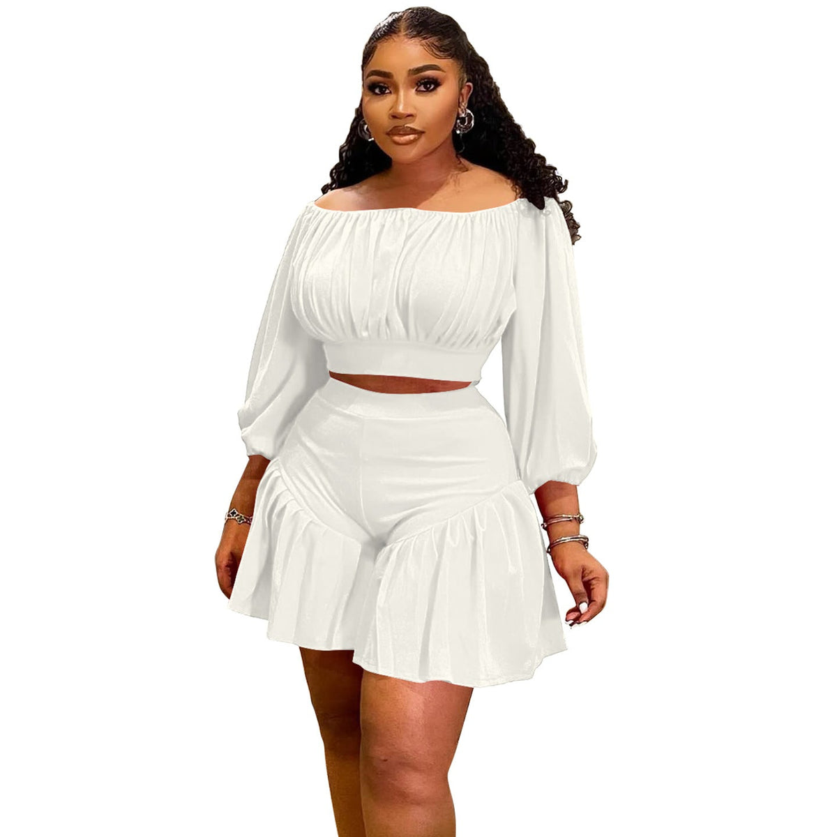 💕 Unwritten Style Ruffle Two-Piece Set