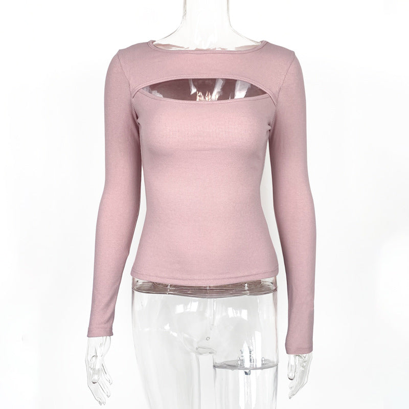 🤎 UnWritten Essential Cutout Ribbed Top Wanita Store