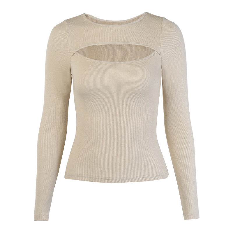 🤎 UnWritten Essential Cutout Ribbed Top Wanita Store